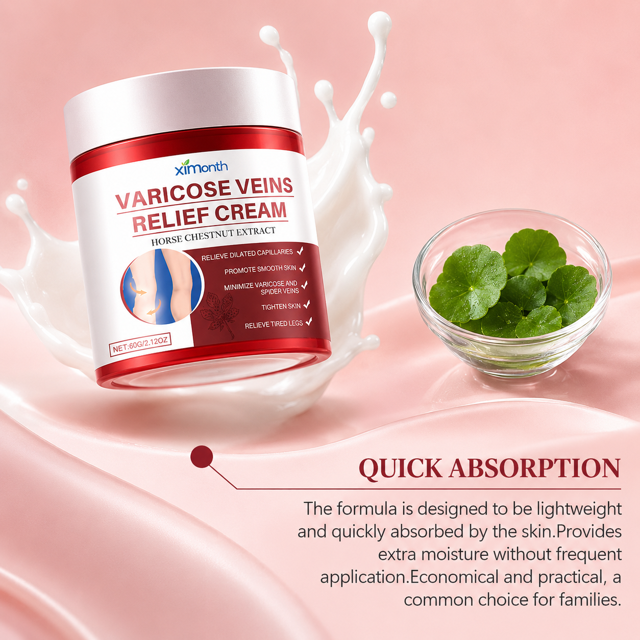 VeinGlow — Natural Varicose Vein Relief Cream